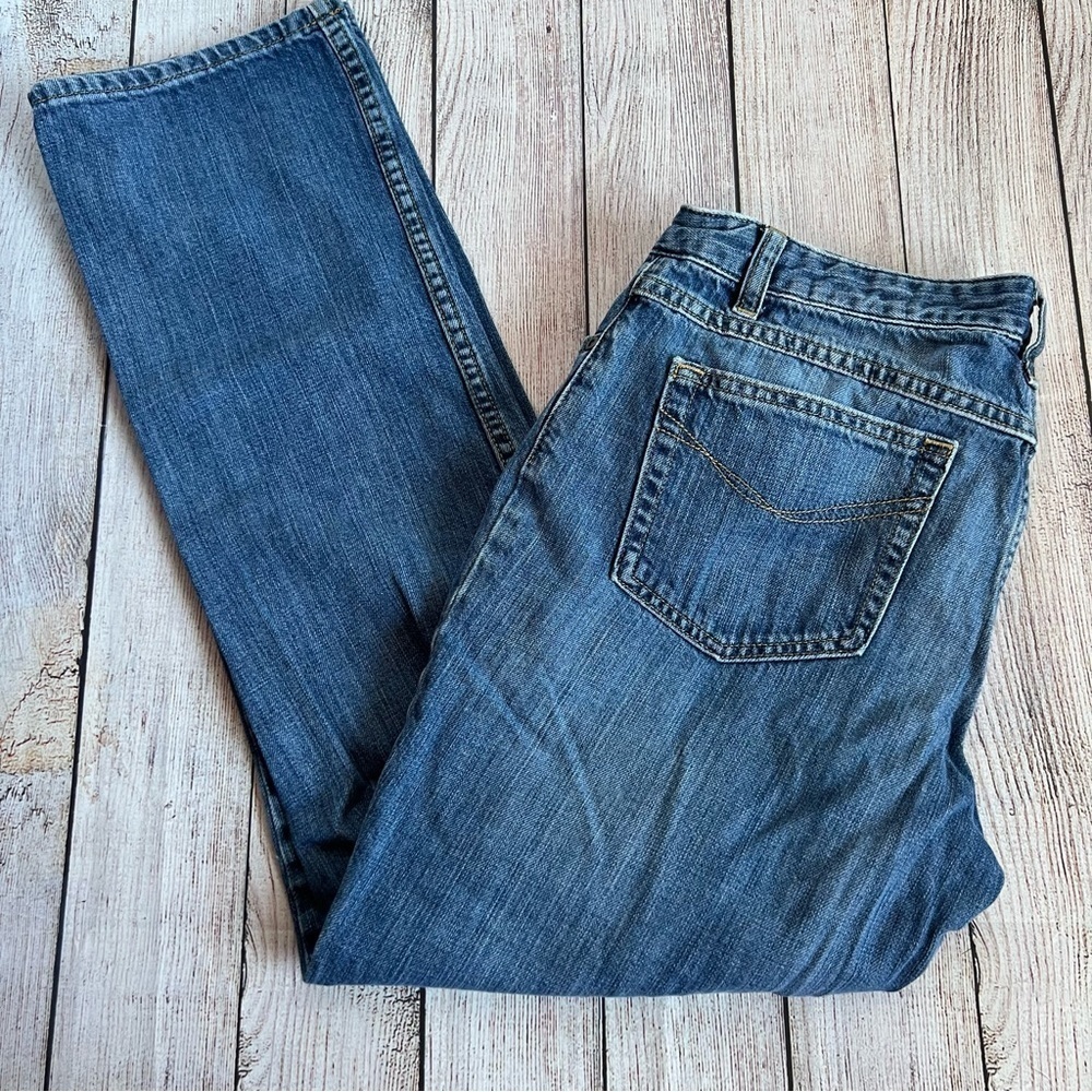 J. Jill Straight-Leg Women's Jeans in Medium Blue Wash